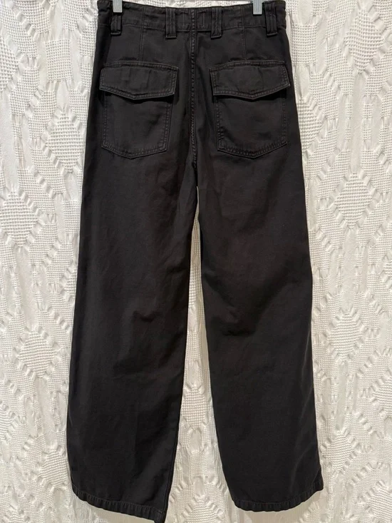 Citizens of Humanity Paloma Utility Trouser in dark charcoal/black Size 25 Tall - Picture 2 of 10